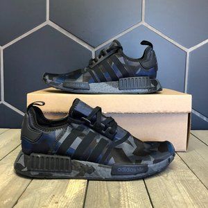 Adidas NMD R1 Navy Blue Grey Camo Size 9
